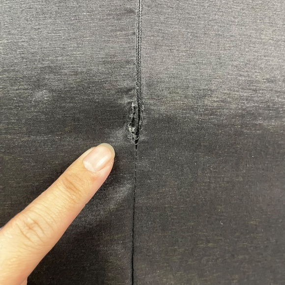 Cache One-Shoulder Striped Dress 8 bow taupe black short body on - Picture 10 of 11